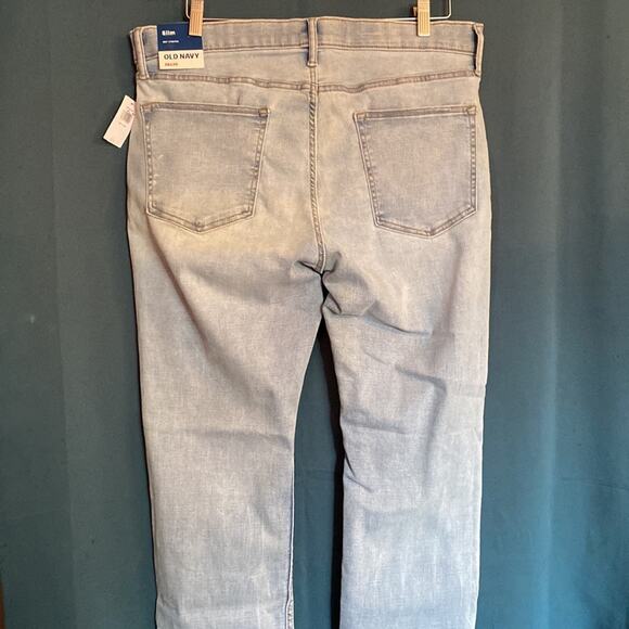 Old Navy Slim Fit 360 Degree Stretch Light Blue Jeans - Picture 12 of 15